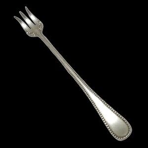 Oneida Silver-W R Keystone Colonial Cocktail Olive Fork-1895-Silver Plate